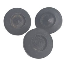 Lot 3 Buttons Vintage Black Molded Metal Shank 15 mm Diameter Shank - $4.95