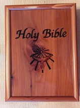 Holy Bible Dove of Peace King James Version in Wooden Box/Case  KJV Wood (nb1) - £17.04 GBP