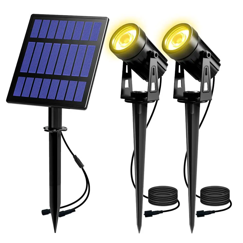 Tdoor solar powered spotlight ip65 3000k 6000k garden light solar floodlights lamp thumb155 crop