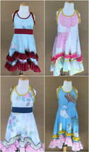 NEW Girls Boutique Floral Sleeveless Ruffle Dress 5-6 6-7 7-8 - £6.66 GBP