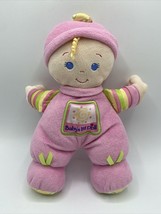 Fisher Price Baby&#39;s 1st First Doll Brilliant Basics Pink 11&quot; Rattle - £8.26 GBP