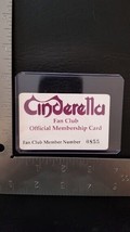 CINDERELLA - VINTAGE FAN CLUB OFFICIAL PLASTIC MEMBERSHIP CARD - LOW NUMBER - £15.69 GBP