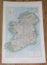 1896 Map Of Ireland Cork Galway Tyrone Dublin Mayo Limerick Londonderry - £22.17 GBP