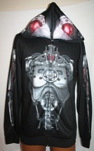 Fear Factory Genexus Terminator Full Zip Hoodie Jacket S Industrial Heavy Metal - £27.24 GBP