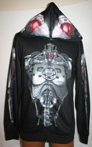 Fear Factory Genexus Terminator Full Zip Hoodie Jacket S Industrial Heavy Metal - £26.46 GBP