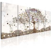 Tiptophomedecor Abstract Canvas Wall Art - Geometric Tree - Stretched &amp; Framed R - £116.53 GBP