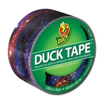 Duck Brand 283039 Printed Duct Tape Single Roll, Galaxy - $13.99