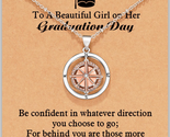 Graduation Gifts for Her 2024 Rotate Compass Necklace for Women Girls, S... - £24.29 GBP