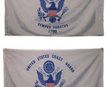 Double Sided 3x5 Foot US Coast Guard Flag - £15.88 GBP