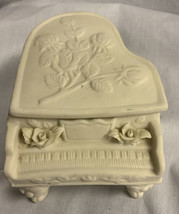 Vintage Bisque Porcelain Grand Piano - £5.41 GBP