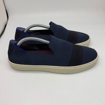 Rothy&#39;s The Original Navy Blue White Slip On Sneaker Shoes Womens Size 8 - $49.49