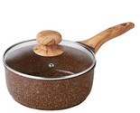 Pioneer Woman ~ BROWN Speckle ~ 2 Quart Saucepan w/Lid ~ Nonstick Coating - $50.00