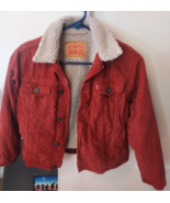 Levi&#39;s Premium Youth Girls Corduroy Sherpa Trucker Jacket - Size Small -... - £14.84 GBP