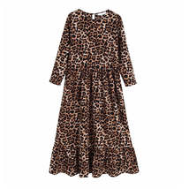 Women Leopard O Neck Dress HolOut - £10.23 GBP