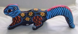 11&quot; Ceramic Clay Squirrel Coin Bank Figurine Hand-painted Mexican Folk Art Sb4 - £19.78 GBP