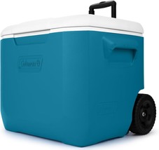 Chiller Series 60Qt Wheeled Portable Cooler, Insulated Hard Cooler With Ice - $38.98