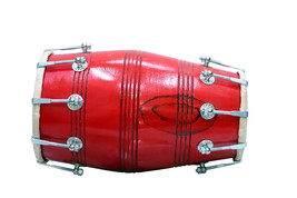 Hanmade Dholak Bolt With doori Wooden With Nuts Brown colour dholaki dho... - £120.70 GBP
