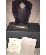 DAUM VIOLET FROSTED GLASS SCULPTURE ADAM KADMON WITH BASE LIMITED ED 136... - $306,154.09 MXN