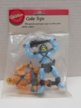 NOS 1987 Masters of the Universe Cake Top Toppers by Wilton He-Man and Skeletor - £19.69 GBP