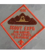 Vintage Scout Expo 1990 – San Gabriel Valley Sew-On/Iron-On Patch – Gent... - £4.63 GBP