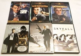 The Spy Who Loved Me, Thunderball, Goldfinger, Casino Royale, Skyfall &amp; Quantum  - £11.85 GBP