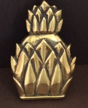 Vintage Pineapple Brass Doorknocker 6&quot; Long Welcome Celebration Hospitality Luck - £18.04 GBP