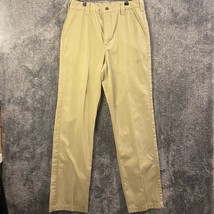 Carhartt Pants Mens 34x34 Tan B290 Blended Twill Khaki Chino Work Comfort - £10.59 GBP