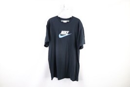 Vtg Nike Mens XL Faded Spell Out Travis Scott Big Swoosh T-Shirt Black Cotton - $59.35