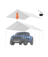 VEVOR 10 x 20 ft Carport Replacement Canopy Cover, Garage Top Tent Shelt... - $122.49