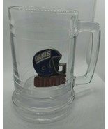 New York Giants Football Beer Glass Mug w/handle NFL Pewter logo Rare Stein - £6.17 GBP