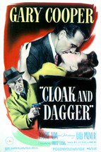 Gary Cooper and Lilli Palmer in Cloak and Dagger 16x20 Canvas Giclee - £56.29 GBP