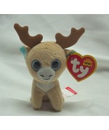 TY Teenie Beanie Boo&#39;s GLITZY THE REINDEER 3&quot; Plush Stuffed Animal NEW - $14.85