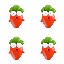 Cartoon Radish 4pcs Set Magnetic Fridge Magnet Decor Refrigerator Magnets Sticke - $12.73