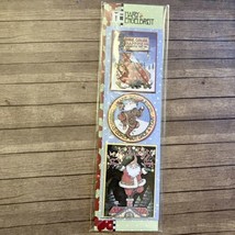 3x Mary Engelbreit Christmas Santa Dimensional Stickers Scrapbooking 40100 - £7.38 GBP