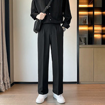 Spring Summer Men Suit Pants Wide Leg Long Drape Trousers Fashion Street... - $19.99