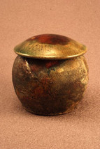 RAKU Unique Ceramic Companion Small/ Keepsake Funeral Cremation Urn #K001 - £119.75 GBP