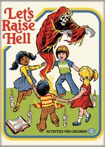 Steven Rhodes Humor Let&#39;s Raise Hell Activities For Children Refrigerato... - £3.13 GBP