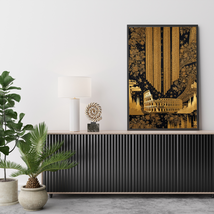Dark gold Luxury Colosseum Printable Wall Art - $3.99