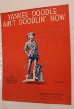 Vintage Yankee Doodle Ain&#39;t Doodlin Anymore Sheet Music 1942 - £7.78 GBP