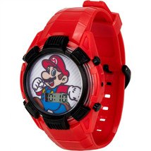 Super Mario Bros. Jump Digital Flashing LCD Kid&#39;s Watch Red - £17.54 GBP