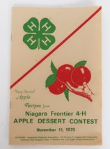 Vintage 1970 Niagara Frontier 4H Apple Dessert Contest Recipe Book - £11.98 GBP
