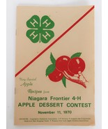 Vintage 1970 Niagara Frontier 4H Apple Dessert Contest Recipe Book - £11.79 GBP
