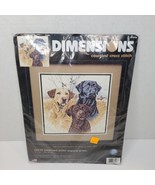Vintage DIMENSIONS Great Hunting Dogs, Counted Cross Stitch 35096 Labs L... - £22.72 GBP
