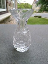 VINTAGE signed Waterford Crystal  Vase Glandore  3 7/8&quot; tall - £21.13 GBP