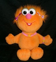 Vintage Fisher Price 2002 Zoe Mattel Sesame Street Orange Stuffed Animal Plush - $14.25