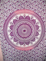Traditional Jaipur Mandala Ombre Wall Decor, Indian Wall Sticker, Hippie Tapestr - £12.63 GBP