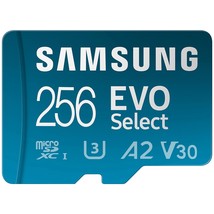 SAMSUNG EVO Select Micro SD-Memory-Card + Adapter, 256GB microSDXC 130MB/s Full  - £33.77 GBP