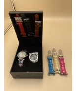 Ecclissi 22340 Sterling Silver Womens Watch 32MM 7.5&quot; Extra Leather Band... - $2,311.00 MXN