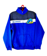 J America Sportswear Men&#39;s Full Zip Delaware Blue Hens Jacket Sz L - £19.53 GBP