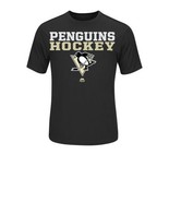 NHL Pittsburgh Penguins Men&#39;s Size XL Black Tee Shirt - £15.82 GBP
